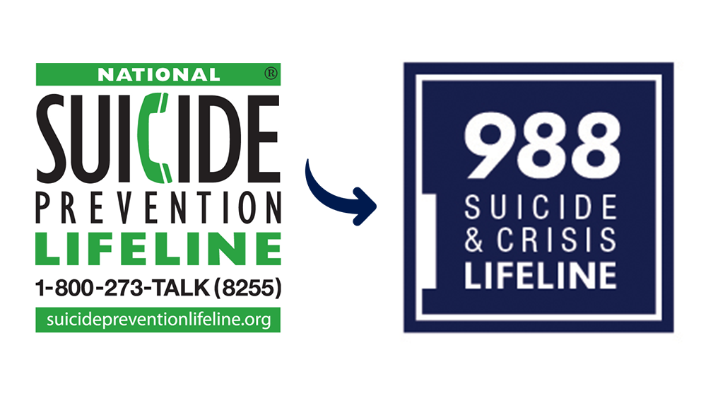 National Suicide Prevention Lifeline. 1-800-273-Talk (8255). SuicidePreventionLifeline.org. 988 Suicide & Crisis Lifeline.